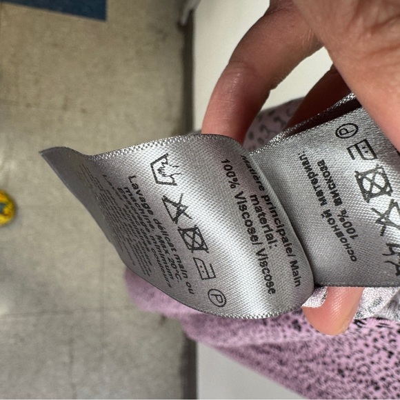 Zadig & Voltaire Pink Print Maxi Dress Size XS Flutter Sleeve Romantic - Picture 13 of 16